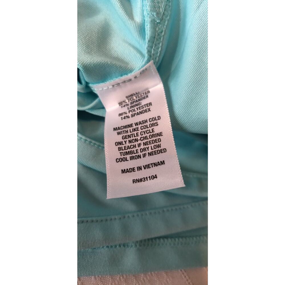 Crown & Ivy Skort Skirt + Shorts Women's Sz XL AQUA Sports Tennis Pickleball NWT - Picture 11 of 11